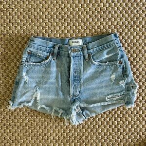 AGOLDE Parker denim shorts